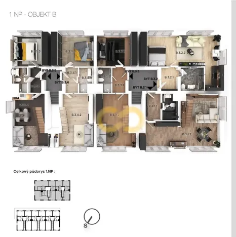 Prodej bytu 3+kk, Nové Hutě, 55 m2