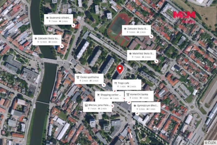 Prodej bytu 3+1, Břeclav, Slovácká, 75 m2