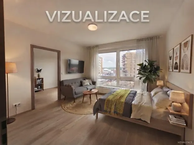 Pronájem bytu 2+kk, Praha - Vysočany, Pod Harfou, 36 m2