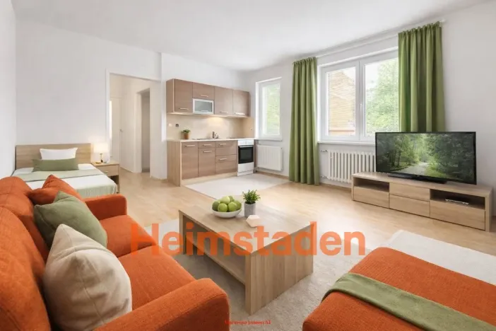 Pronájem bytu 1+kk, Karviná - Nové Město, Brožíkova, 28 m2