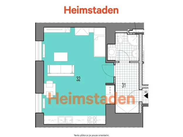 Pronájem bytu 1+kk, Ostrava - Moravská Ostrava, Přívozská, 40 m2