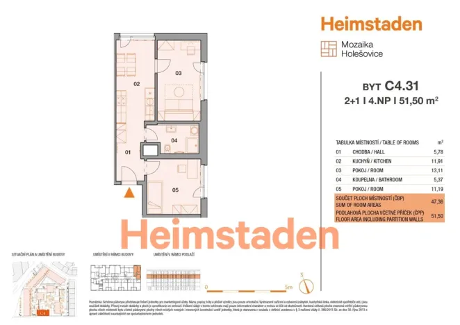 Pronájem bytu 2+1, Praha - Holešovice, Vrbenského, 47 m2