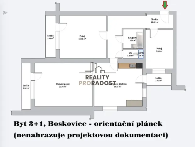 Prodej bytu 3+1, Boskovice, Dr. Svěráka, 91 m2