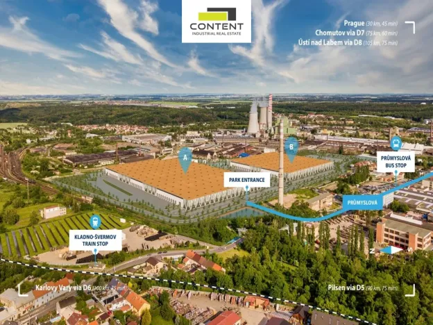 Pronájem výrobních prostor, Kladno - Dubí, Dubská, 10000 m2