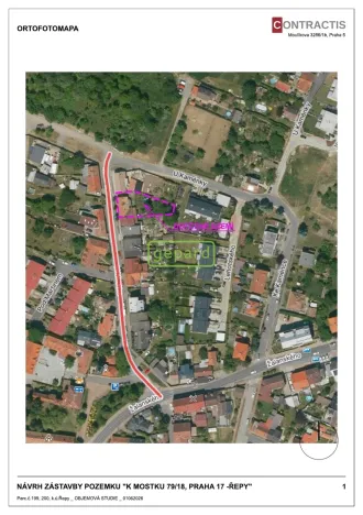 Prodej pozemku pro bydlení, Praha - Řepy, K mostku, 657 m2