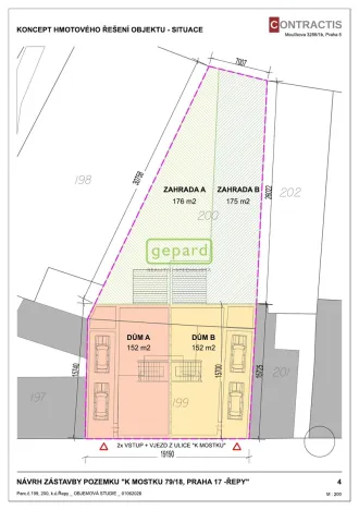 Prodej pozemku pro bydlení, Praha - Řepy, K mostku, 657 m2