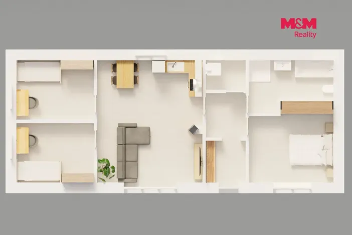 Prodej rodinného domu, Křinec, Zelené náměstí, 83 m2