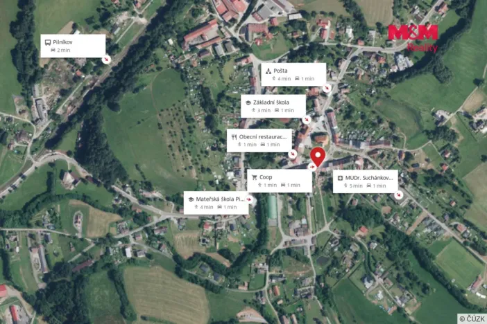 Pronájem bytu 2+1, Pilníkov, Náměstí, 45 m2