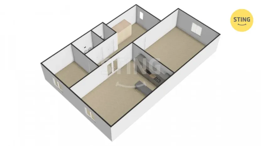 Pronájem bytu 3+kk, Loštice, nám. Míru, 95 m2