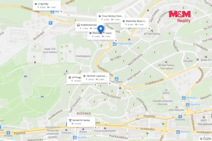 Pronájem bytu 4+kk, Praha - Smíchov, Podbělohorská, 250 m2