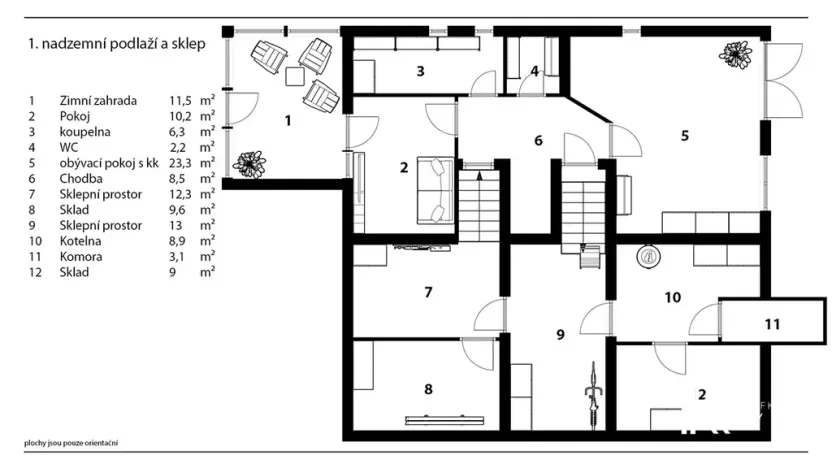 Prodej vícegeneračního domu, Chrudim, Čáslavská, 227 m2