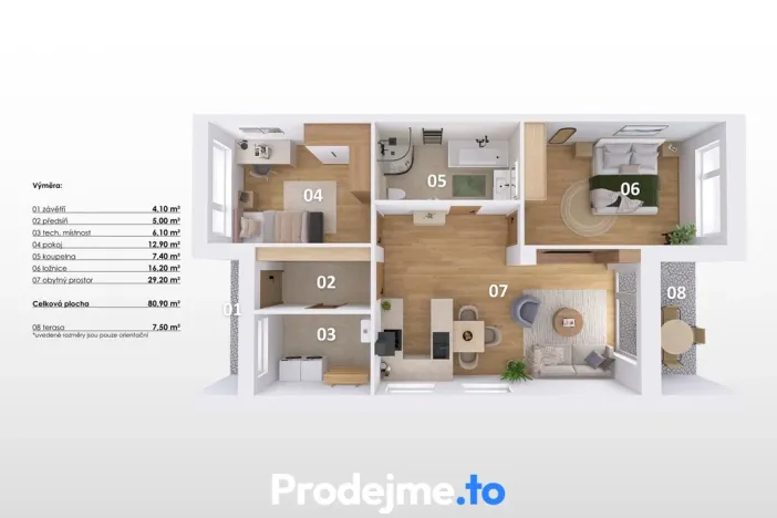 Prodej rodinného domu, Hevlín, 81 m2