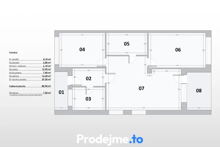 Prodej rodinného domu, Hevlín, 81 m2
