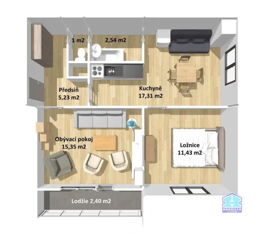 Prodej bytu 2+1, Karlovy Vary, Západní, 53 m2