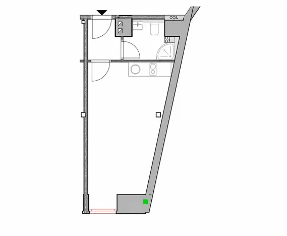 Prodej bytu 1+kk, Brno, Koliště, 26 m2