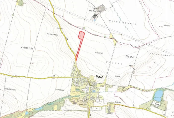 Prodej pole, Vykáň, 17667 m2