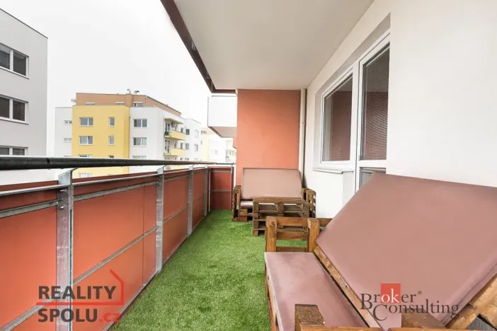 Pronájem bytu 2+kk, Brno - Žebětín, Chudčická, 55 m2
