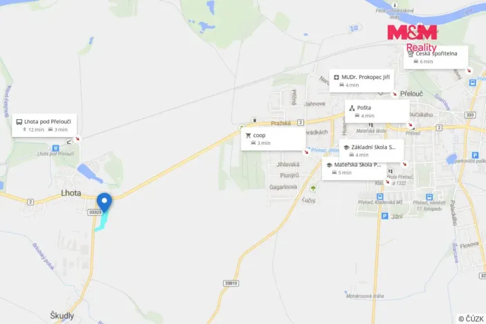 Prodej pozemku pro bydlení, Přelouč - Lhota, 1000 m2