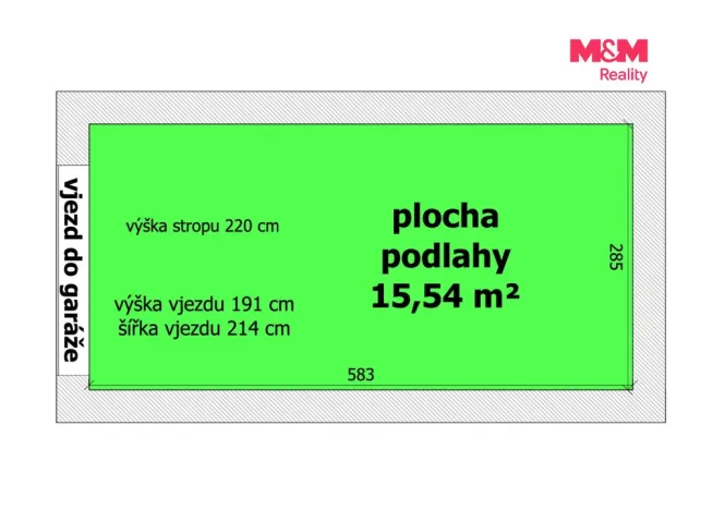 Prodej garáže, Ostrava, Rudná, 15 m2