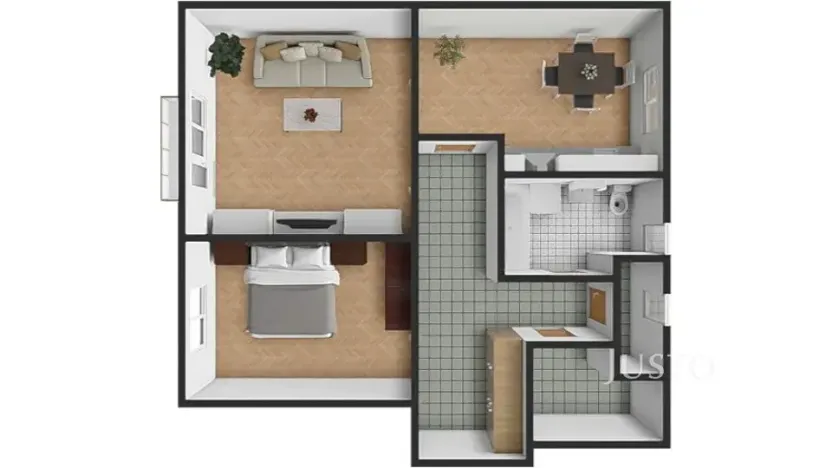 Pronájem bytu 2+1, Písek, Heritesova, 60 m2