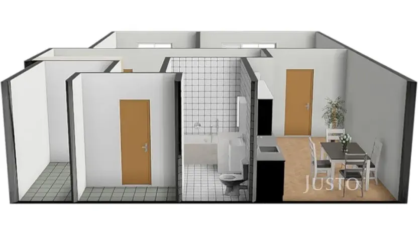 Pronájem bytu 2+1, Písek, Heritesova, 60 m2