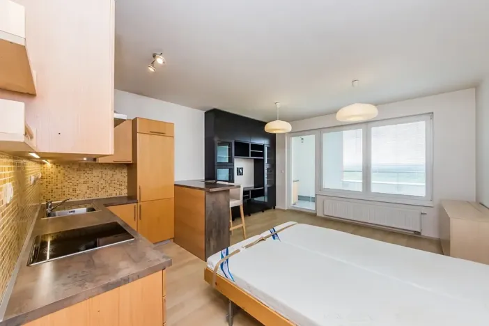 Pronájem bytu 1+kk, Praha - Horní Měcholupy, Mantovská, 45 m2