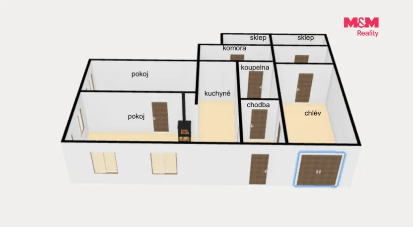 Prodej rodinného domu, Liberk - Uhřínov, 40 m2