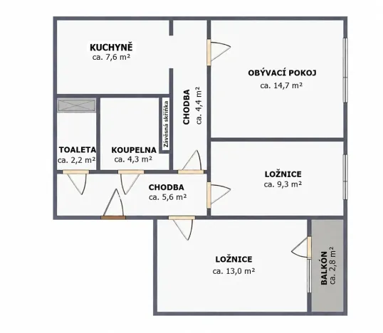 Prodej bytu 3+kk, Praha - Kamýk, Machuldova, 66 m2