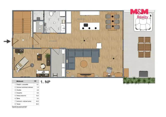 Prodej bytu 4+kk, Úvaly, Smrková, 142 m2