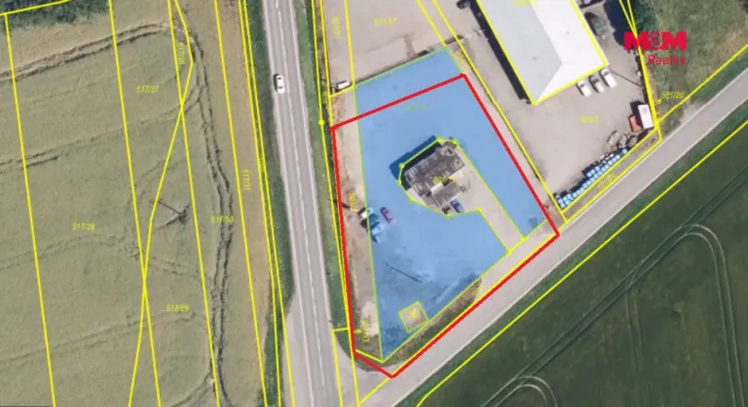 Pronájem komerčního pozemku, Bělkovice-Lašťany, 2500 m2