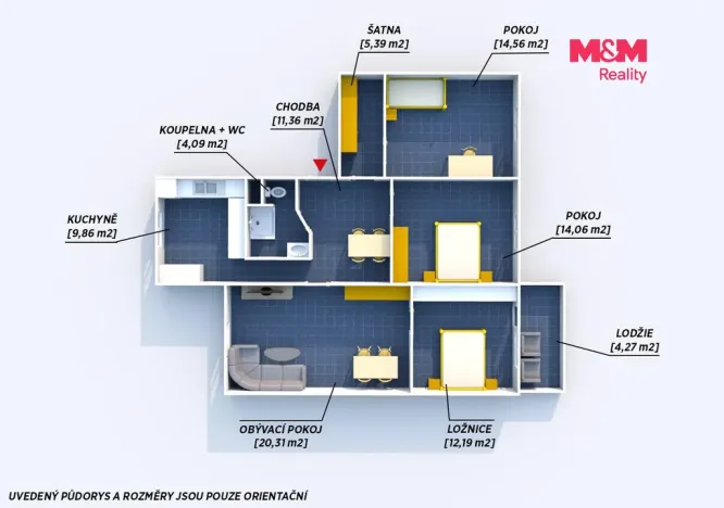 Prodej bytu 4+1, Rokycany - Nové Město, Pražská, 92 m2