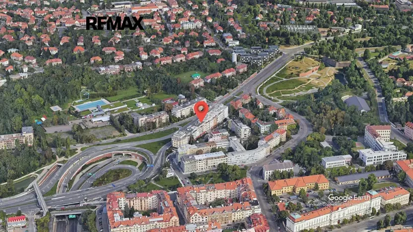Pronájem bytu 1+kk, Praha - Střešovice, Za Hládkovem, 22 m2