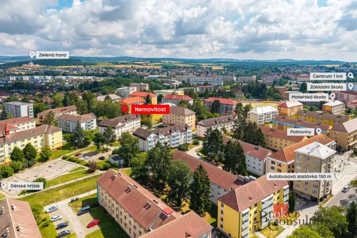 Prodej bytu 2+1, Žďár nad Sázavou - Žďár nad Sázavou 3, Revoluční, 55 m2