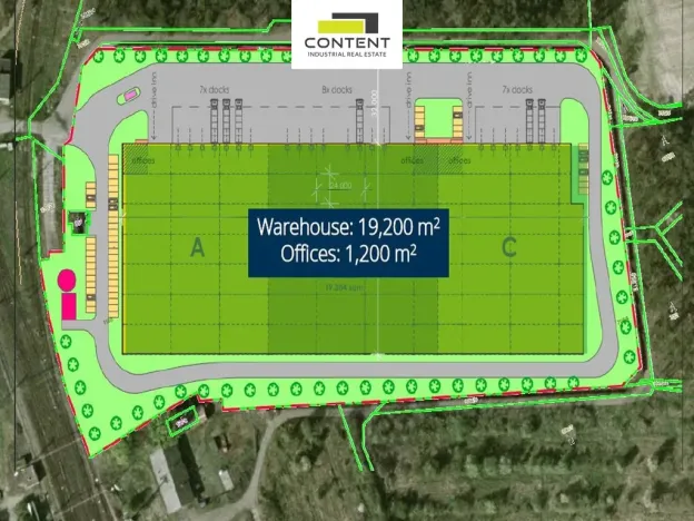 Pronájem skladu, Velký Osek, Prokopa Holého, 19200 m2