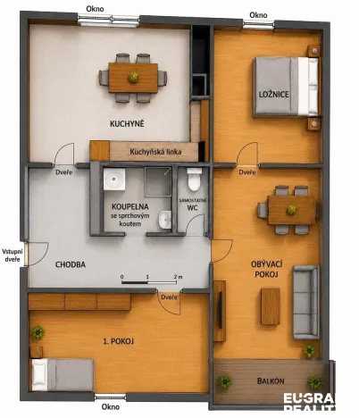 Prodej bytu 3+1, Varnsdorf, 70 m2
