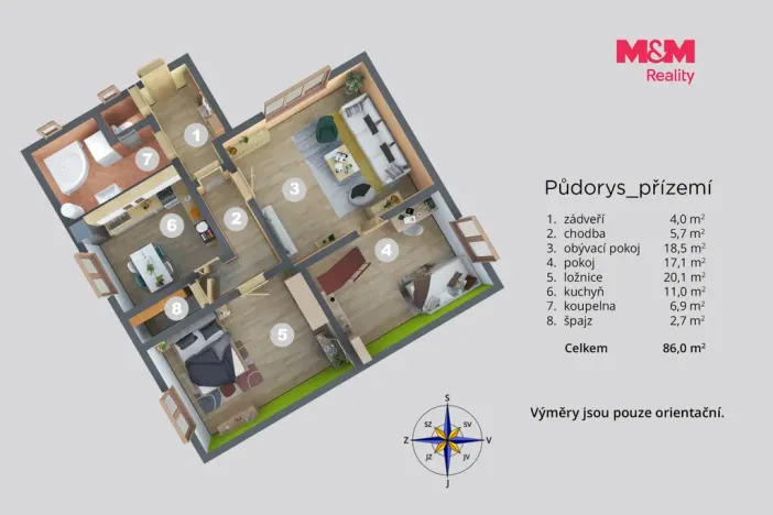 Prodej rodinného domu, Trmice, Ke Střelnici, 118 m2
