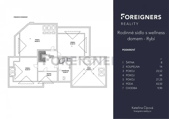 Prodej rodinného domu, Rybí, 340 m2