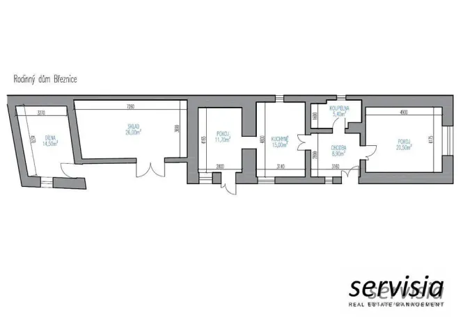 Prodej rodinného domu, Březnice, Počapská, 102 m2