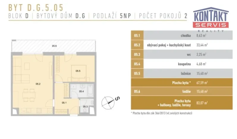 Pronájem bytu 2+kk, České Budějovice, Vrbenská, 83 m2