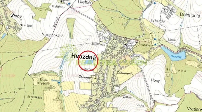 Prodej pole, Hvozdná, Úvoz, 8890 m2