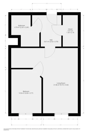 Pronájem bytu 2+kk, Praha - Troja, Hnězdenská, 46 m2