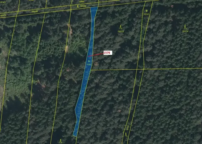Dražba pozemku, Nová Bystřice, 737 m2
