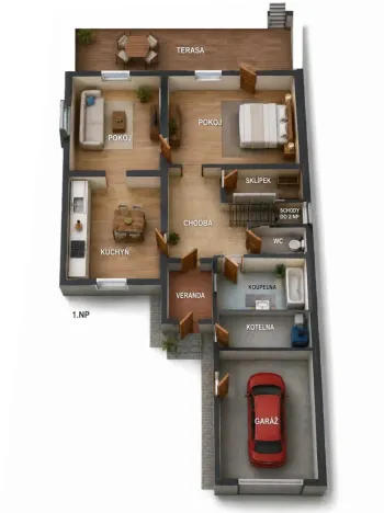 Prodej rodinného domu, Trutnov - Kryblice, Mánesova, 204 m2