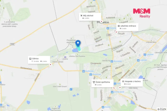 Prodej zahrady, Přezletice, 300 m2