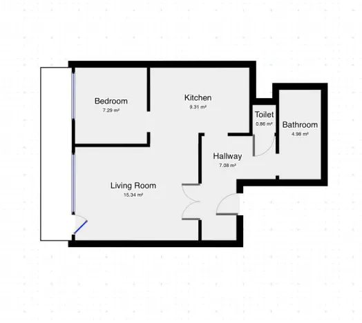 Pronájem bytu 2+kk, Praha - Bohnice, Štětínská, 40 m2