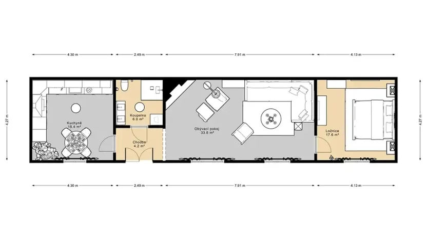 Prodej rodinného domu, Počedělice, 130 m2