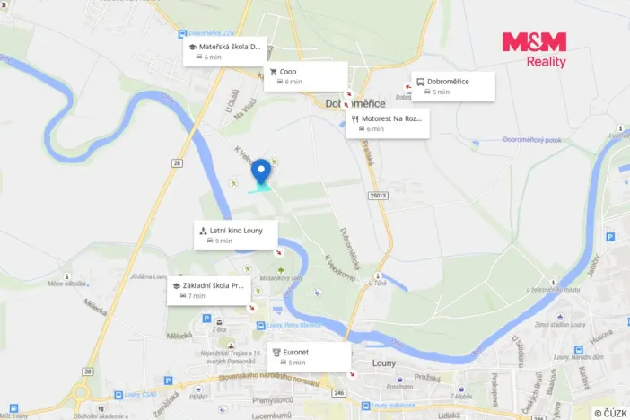 Prodej zahrady, Louny, 318 m2