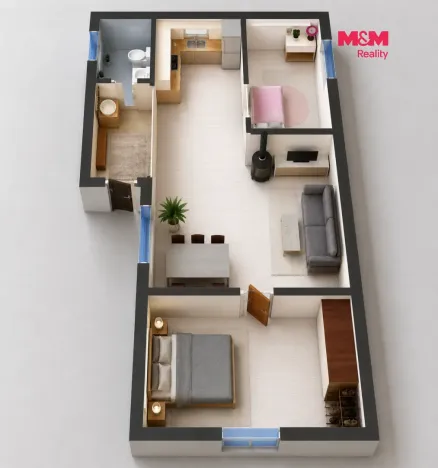 Pronájem rodinného domu, Drobovice, 60 m2