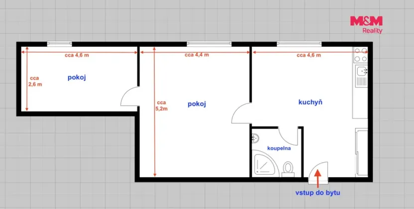 Pronájem bytu 2+1, Ostrava - Kunčičky, Škrobálkova, 60 m2