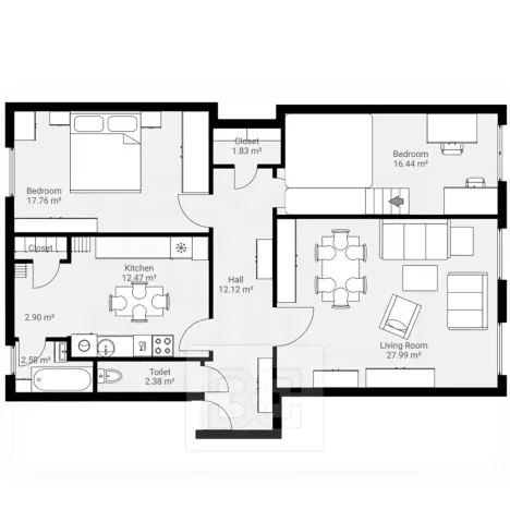 Pronájem bytu 3+1, Praha - Nové Město, Hálkova, 102 m2